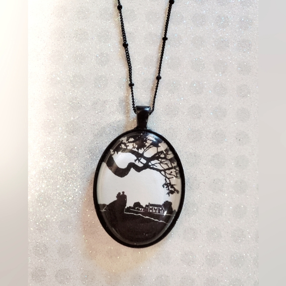 Tina Tarnoff GONE WITH THE WIND Necklace. Silhouette Jewelry. - Picture 1 of 8